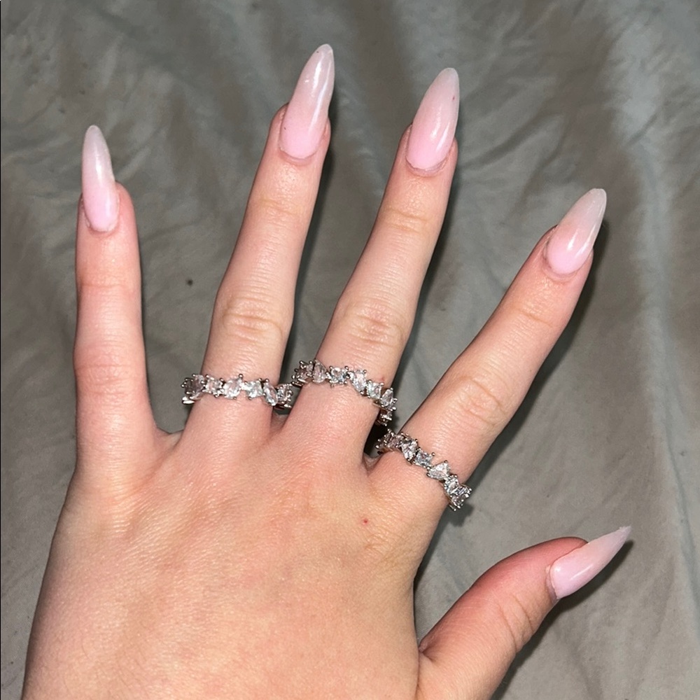 Aldo Silver Women's Ring Set